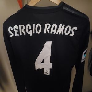 Sergio Ramos Long Sleeve Real Madrid Jersey
